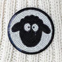 Paillettenaufnäher - Schaf