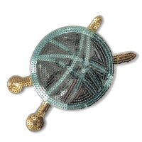 Paillettenaufnäher - Wolle