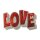 Paillettenaufnäher - LOVE