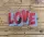 Paillettenaufnäher - LOVE