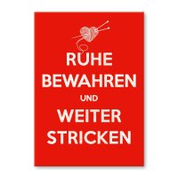 Ruhe bewahren und weiter stricken
