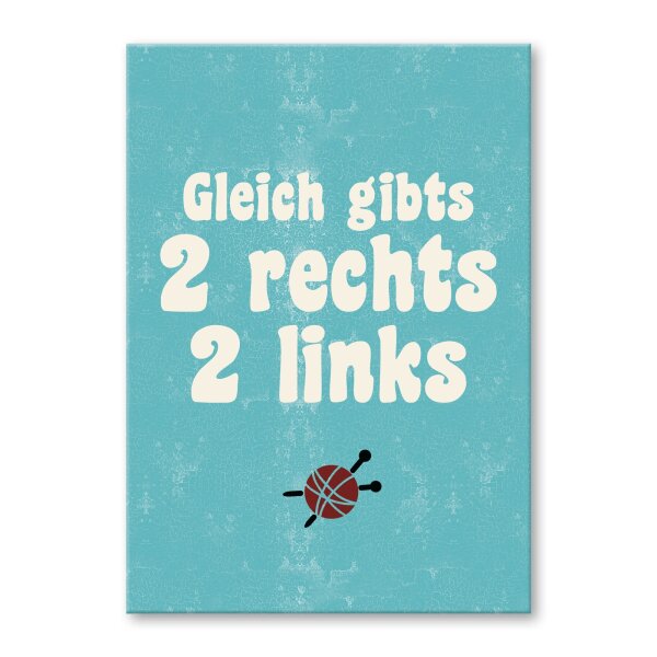 Gleich gibts 2 rechts 2 links