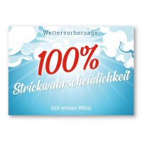 100% Strickwahrscheinlichkeit