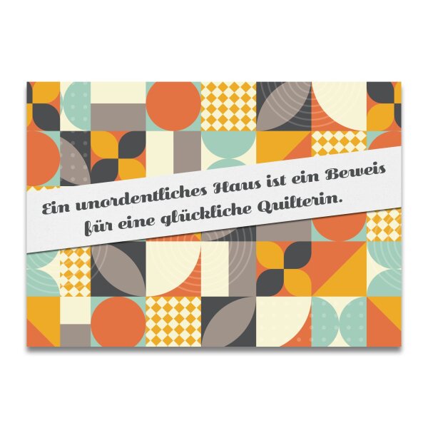 Glückliche Quilterin