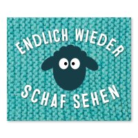 Brillenputztuch - Endlich wieder Schaf sehen