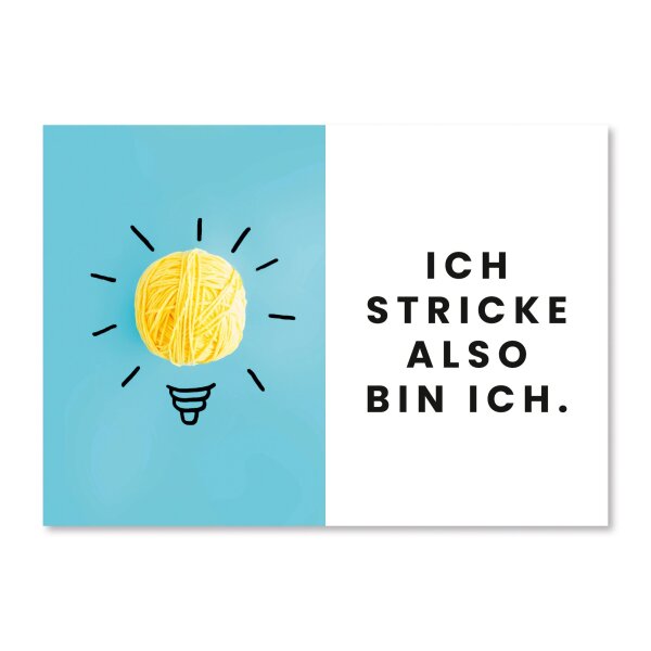 Ich stricke also bin ich