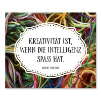 Brillenputztuch - Kreativität ist, wenn die...