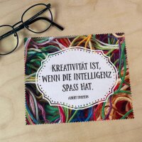 Brillenputztuch - Kreativität ist, wenn die...