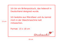 Brillenputztuch - Kreativität ist, wenn die Intelligenz Spaß hat.