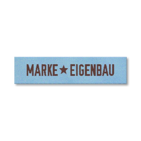 Webetikett - Marke Eigenbau