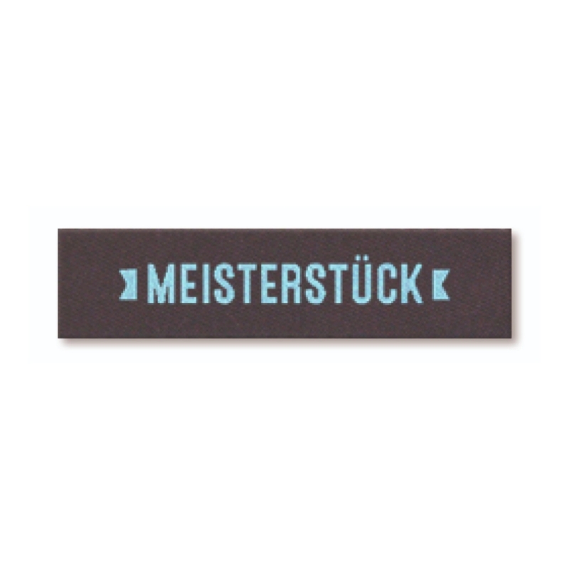 Webetikett - Meisterstück