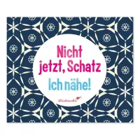 Brillenputztuch - Nicht jetzt, Schatz. Ich nähe!