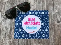 Brillenputztuch - Nicht jetzt, Schatz. Ich nähe!