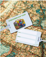 Kofferanhänger - Strickerin auf Tour