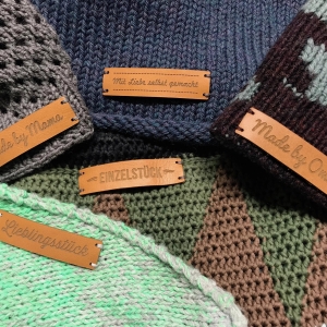 Lederetikett - Mich gibts nur 1x